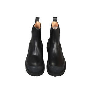 Bottega Veneta FW19 by Daniel Lee Black Leather Creeper Boots