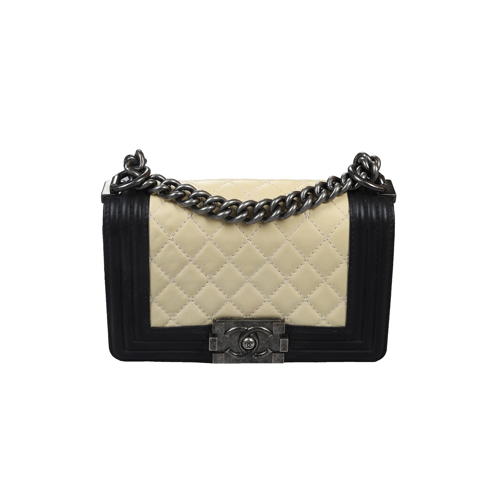 Chanel FW2013 Two Tone Small Boy Bag