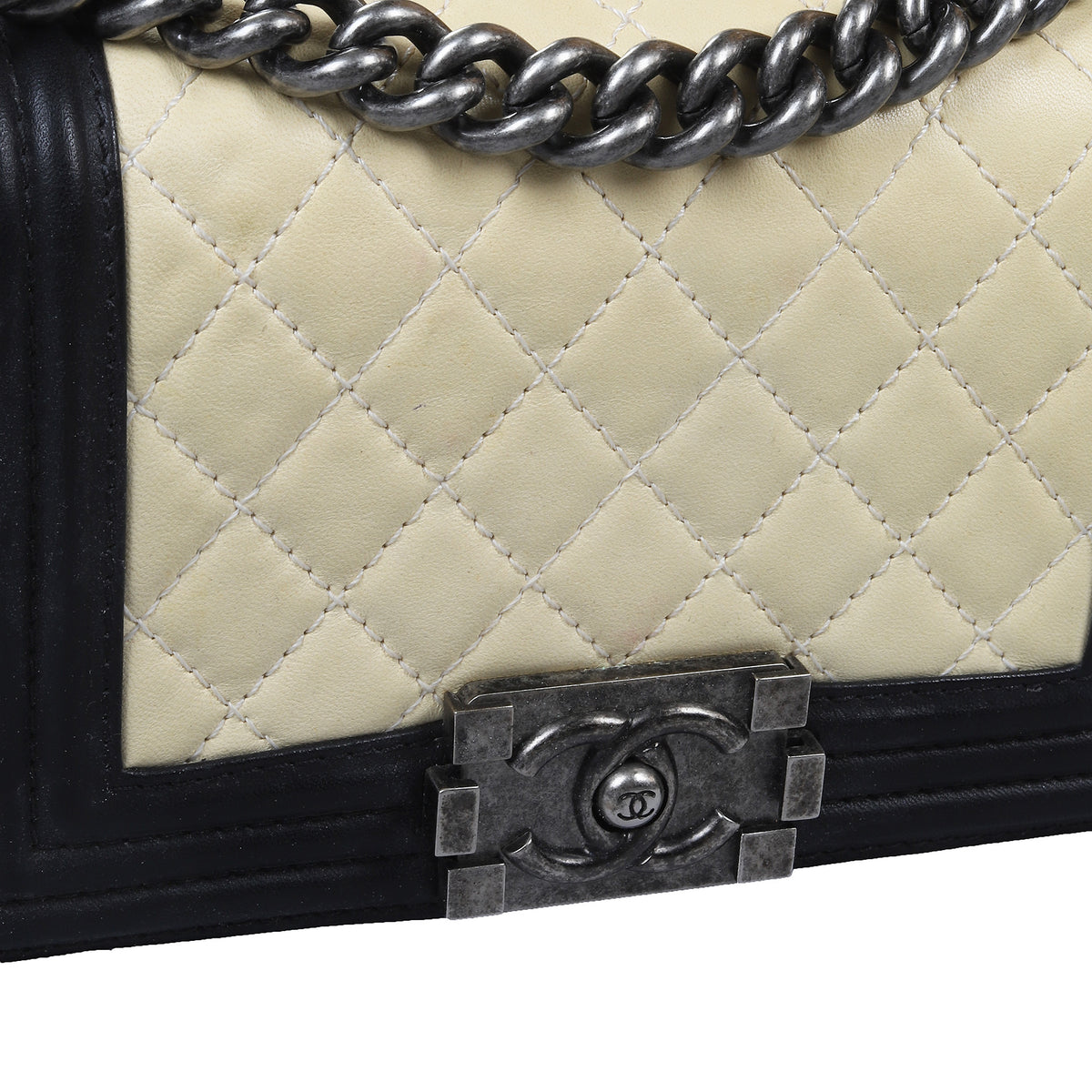 Chanel FW2013 Two Tone Small Boy Bag