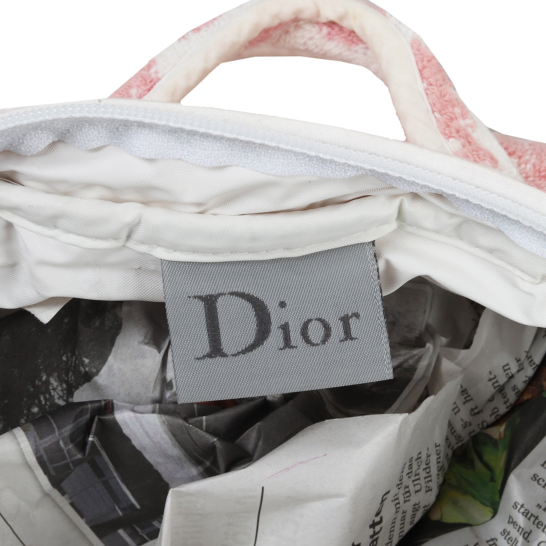 Dior SS2004 by John Galliano Diorissimo Towel Terry Cloth Bag