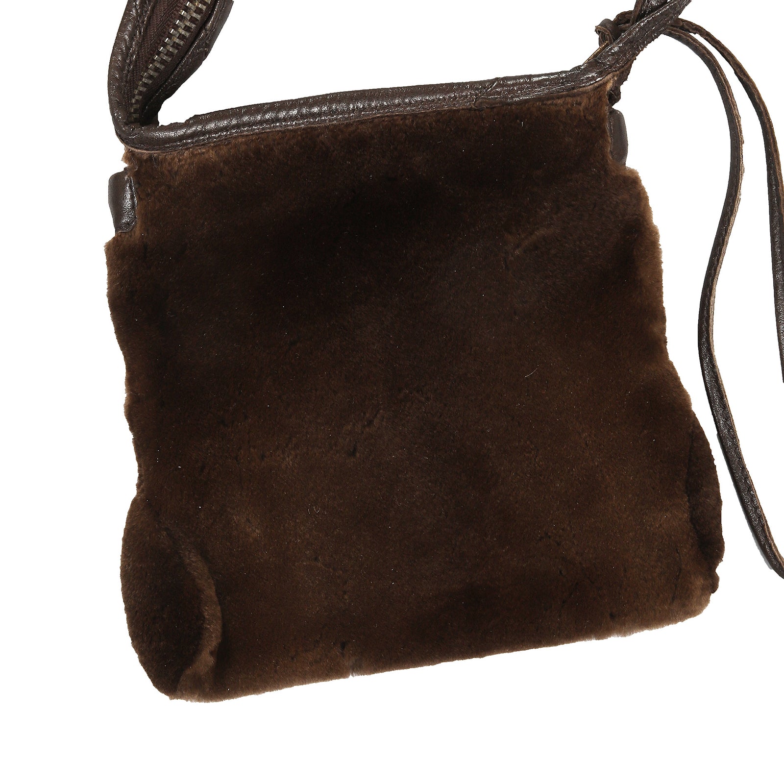 Rick Owens HUN 2008 Mink Fur Double Strap Cross Body Bag