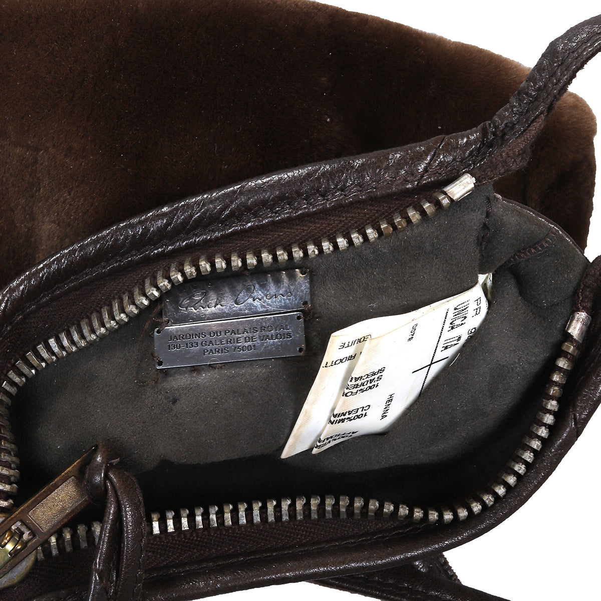 Rick Owens HUN 2008 Mink Fur Double Strap Cross Body Bag