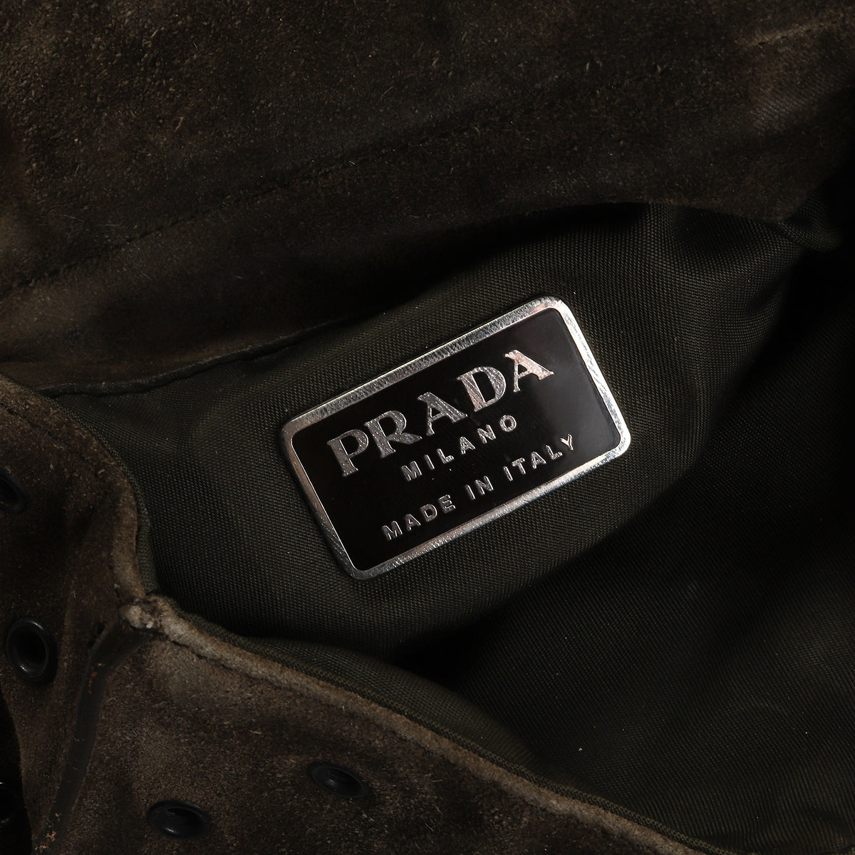 Prada SS1999 Rivet Suede Body Bag