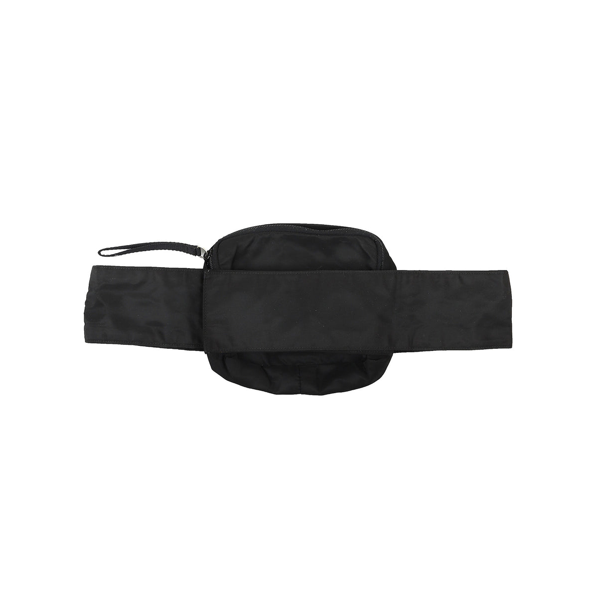 Prada 2000s Black Nylon Cross Body Bum Bag