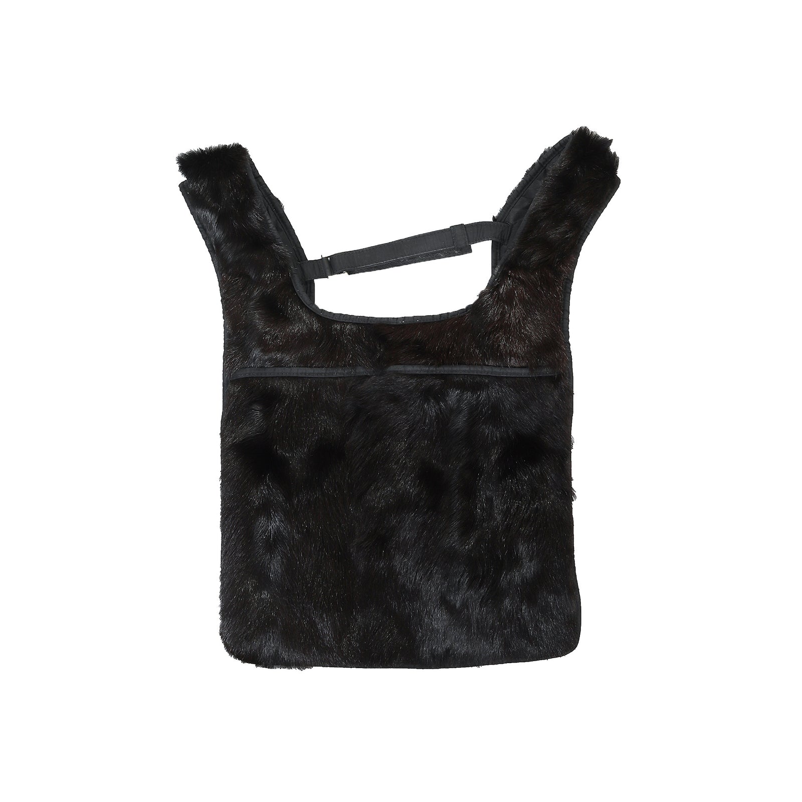 Prada FW99 Black Fur Backpack/Chest Rig