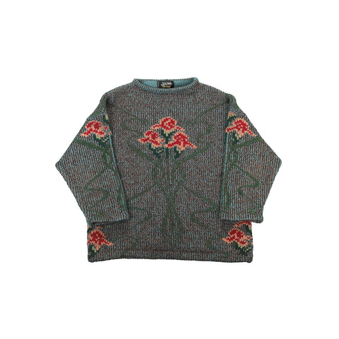 Jean Paul Gaultier FW1984 Floral Lurex Knit Sweater