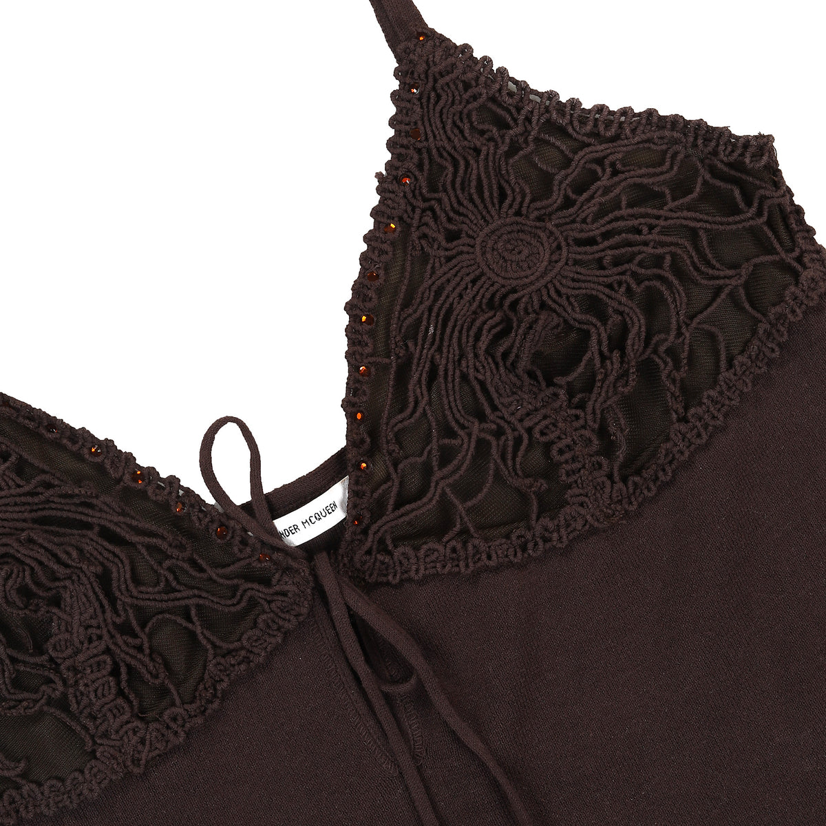 Alexander McQueen 1990s Beaded Knit Top