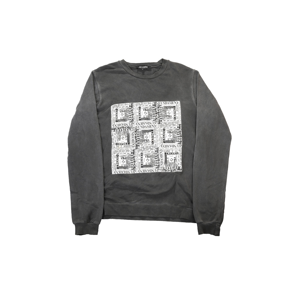 Raf Simons SS2004 Fundamental Patch Sweater