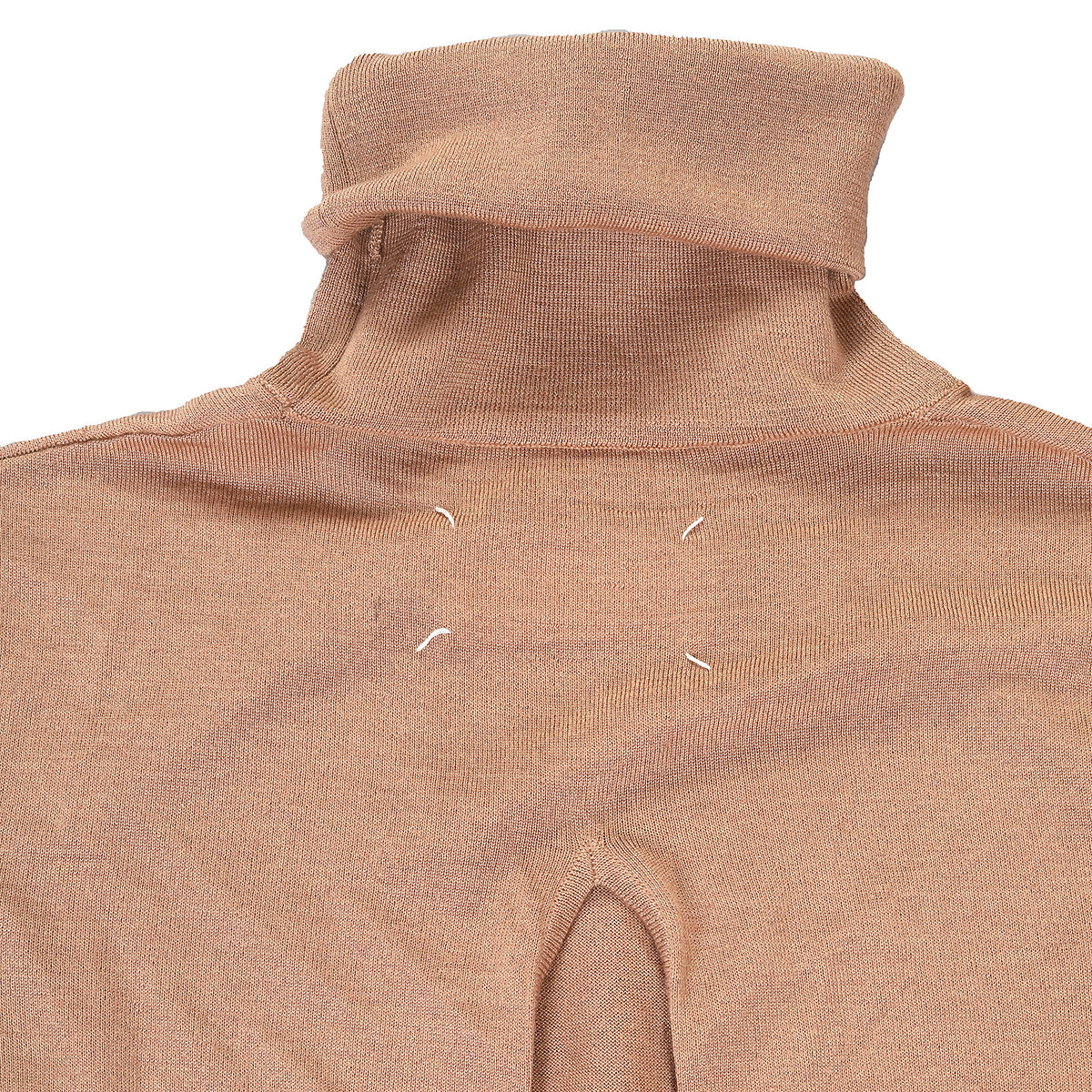 Maison Martin Margiela FW2010 Elongated Sleeve Back Slit Roll Neck Knit Top