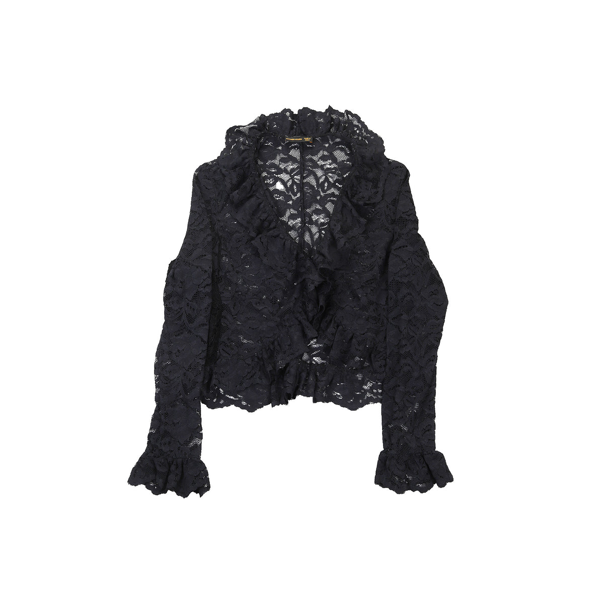 Alexander McQueen 1990s Black Lace Jacket