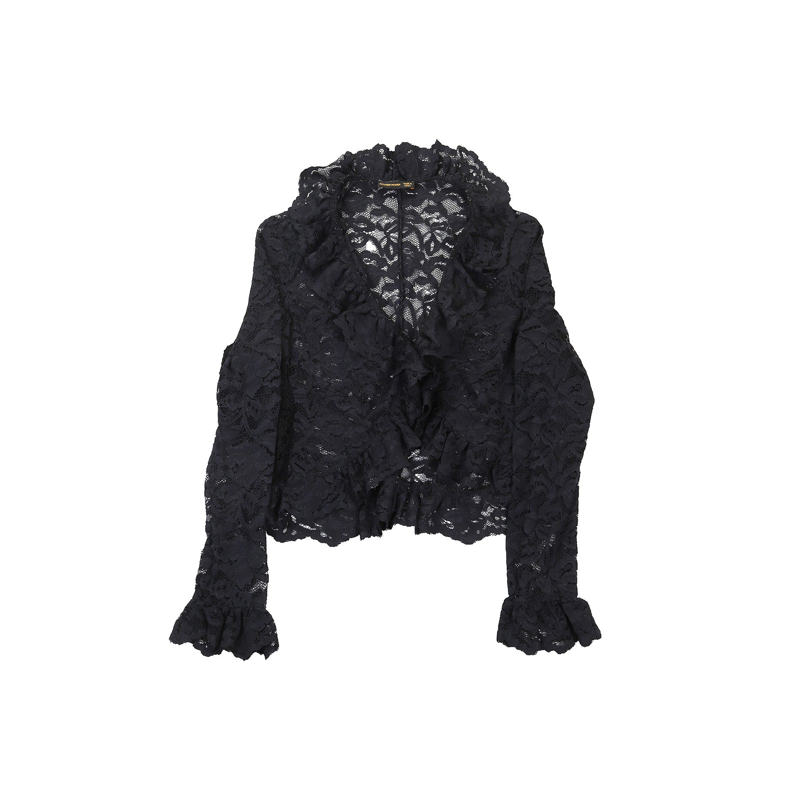 Alexander McQueen 1990s Black Lace Jacket