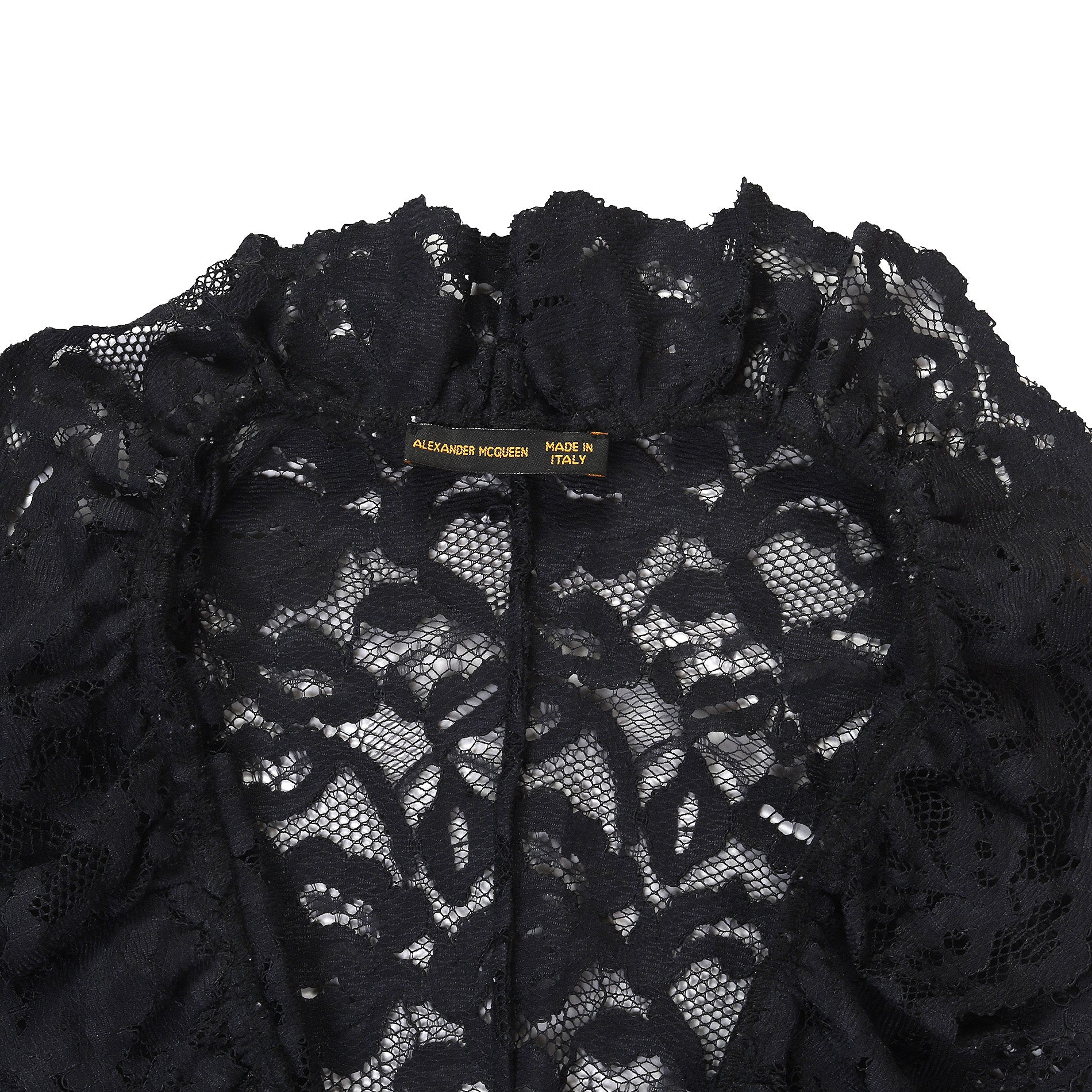 Alexander McQueen 1990s Black Lace Jacket