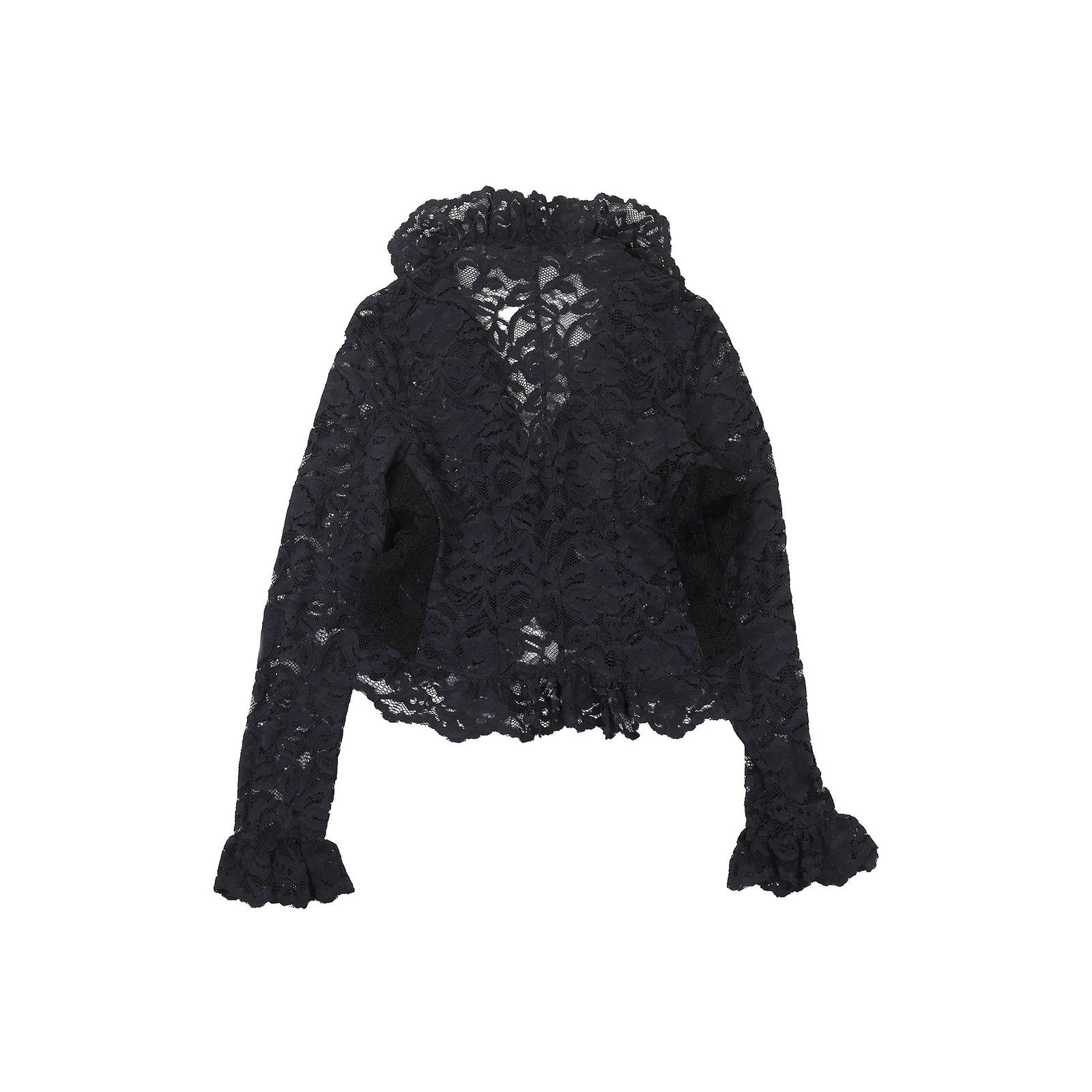 Alexander McQueen 1990s Black Lace Jacket