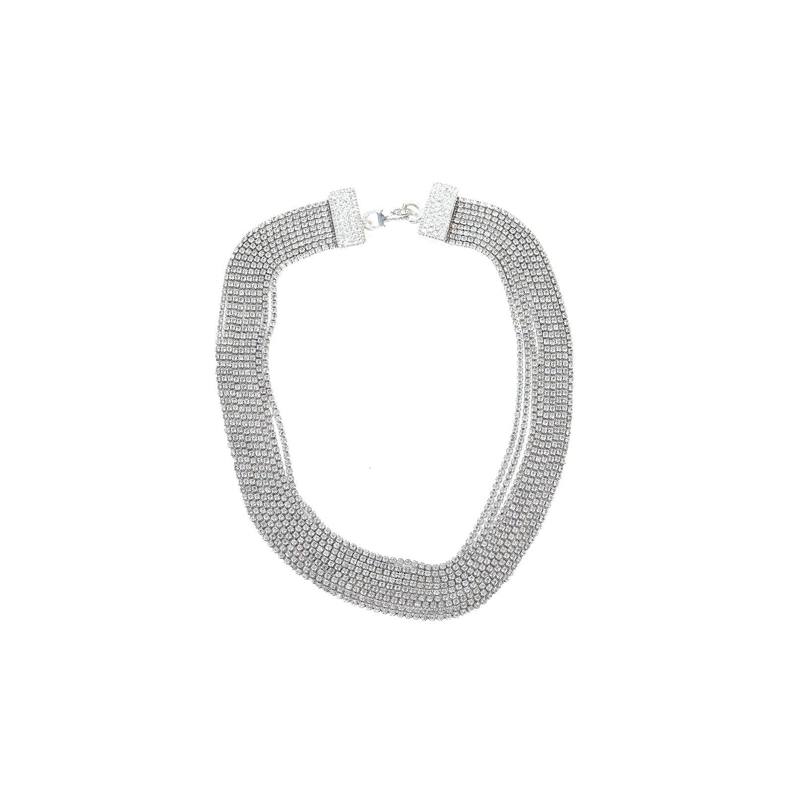 Christian Dior by John Galliano 2000s Swarovski Multi Chain Choker