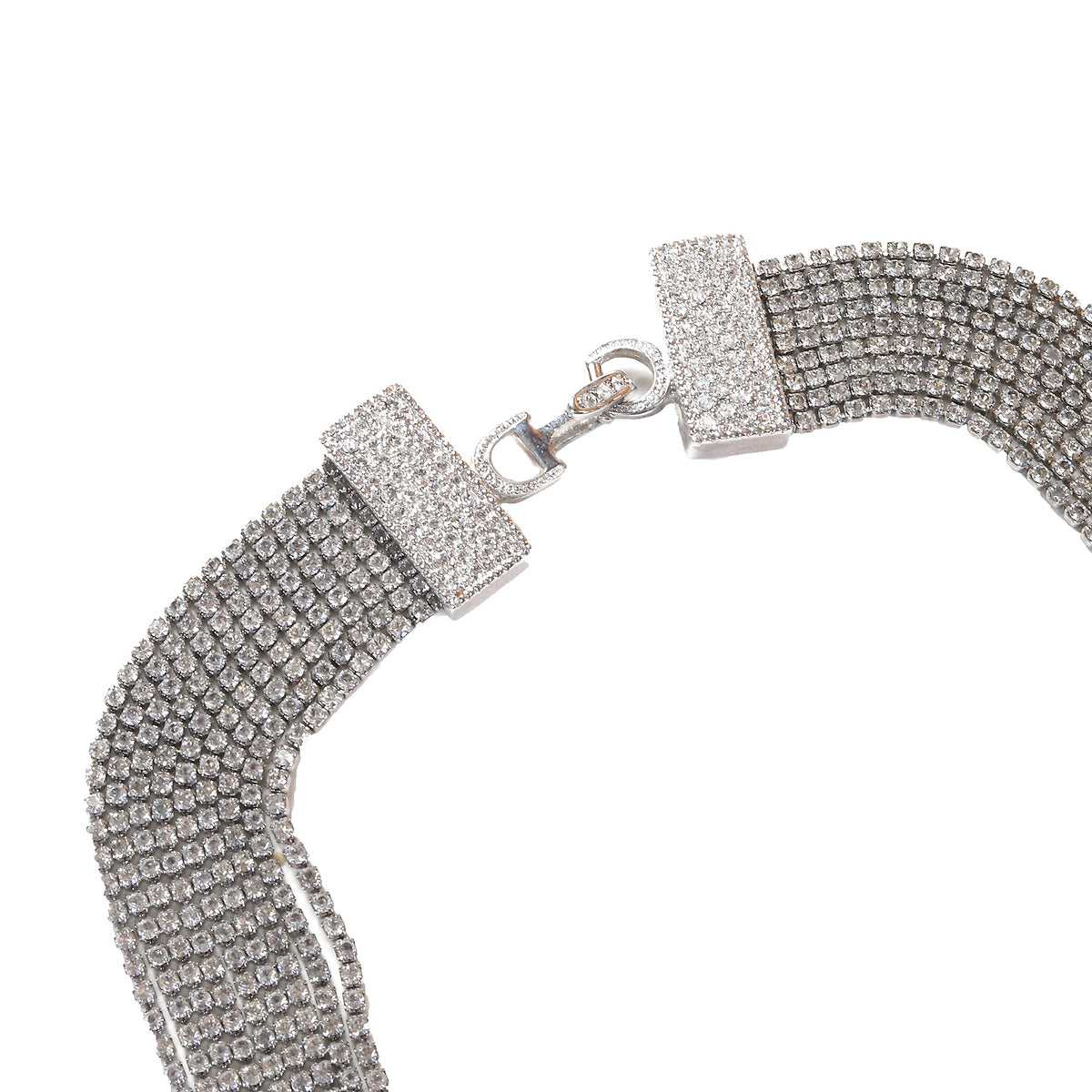 Christian Dior by John Galliano 2000s Swarovski Multi Chain Choker