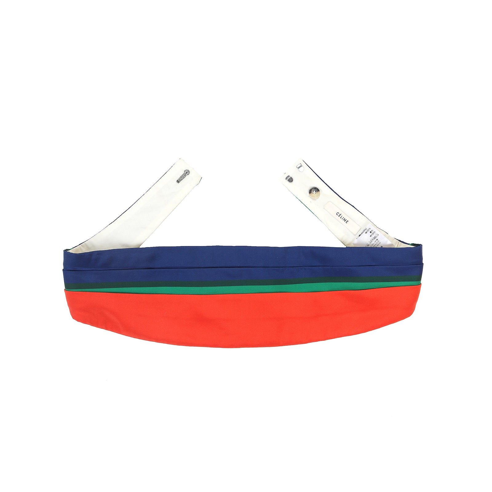 Céline SS2011 by Phoebe Philo Multicolor Silk Cummerbund Belt