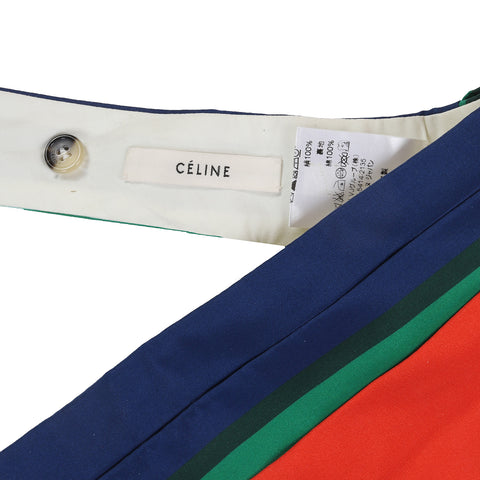 Céline SS2011 by Phoebe Philo Multicolor Silk Cummerbund Belt