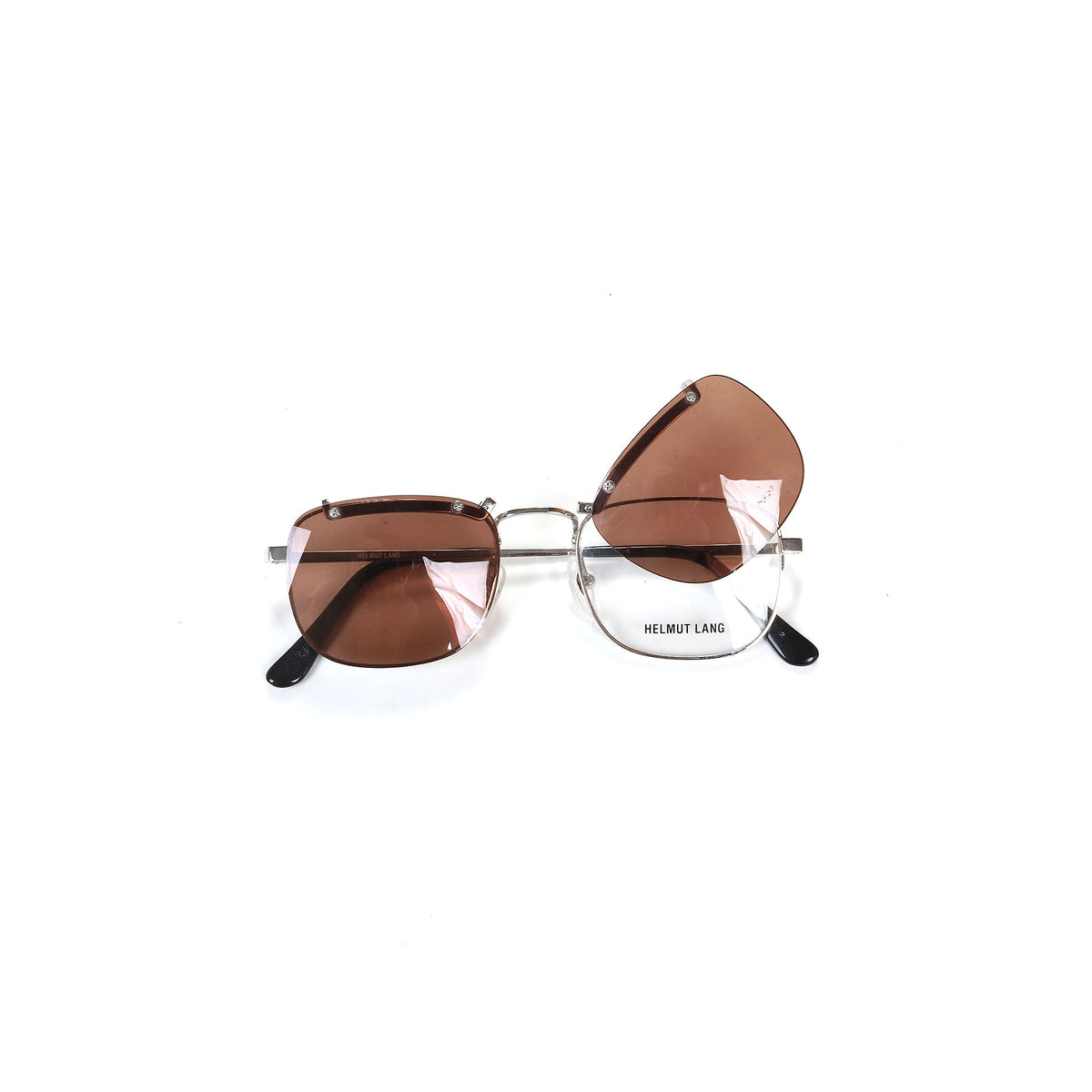 Helmut Lang SS1999 Titanium Flip Up Sunglasses
