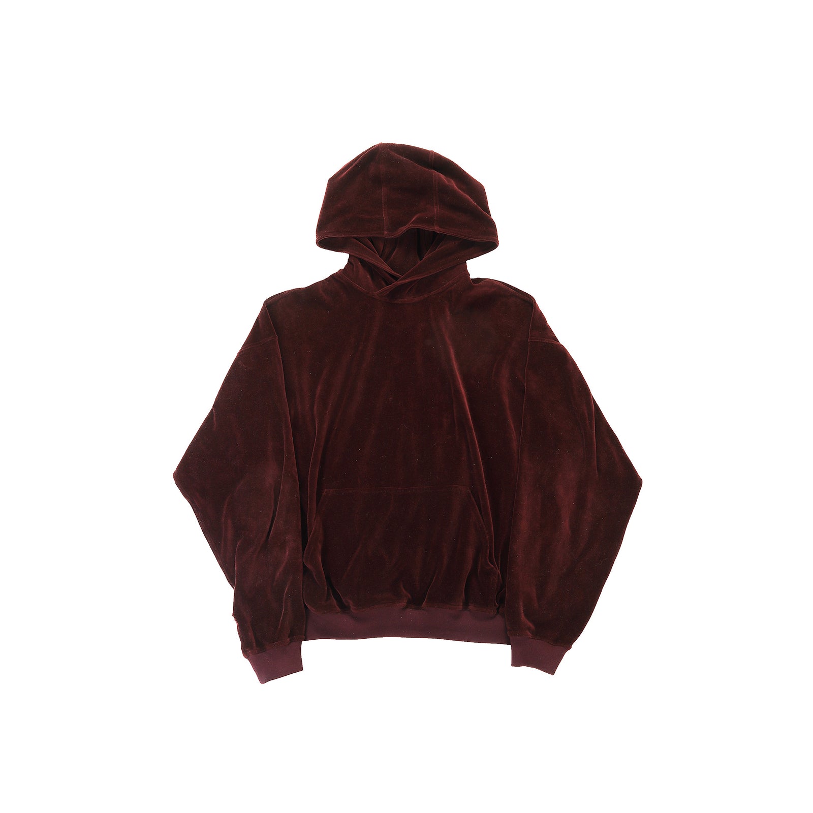 Haider Ackermann FW2015 Burgundy Velvet Hoodie