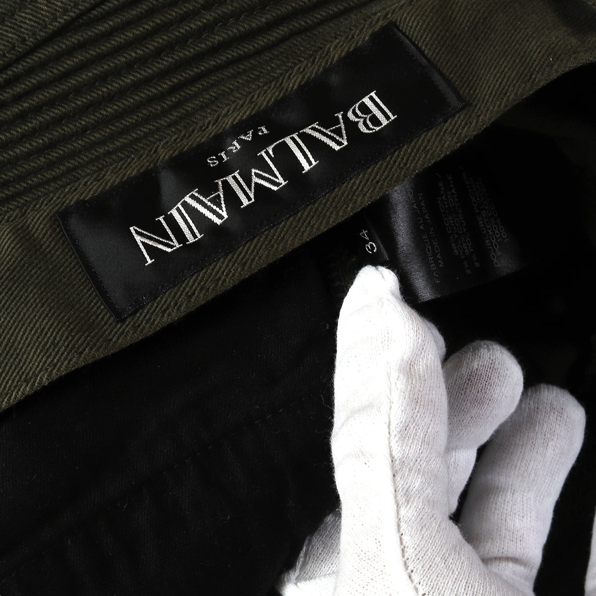 Balmain FW2014 Green Cargo Biker Denim