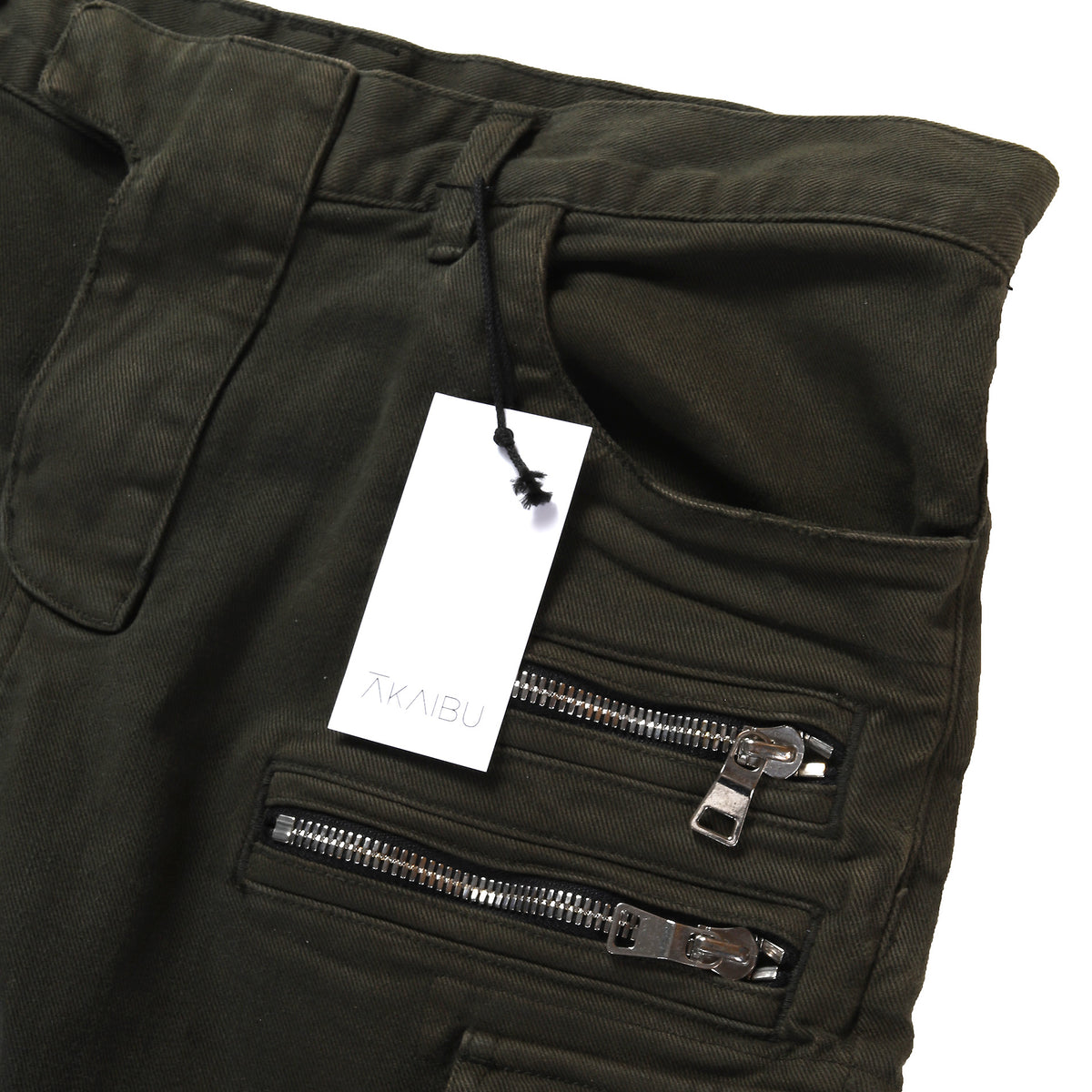 Balmain FW2014 Green Cargo Biker Denim