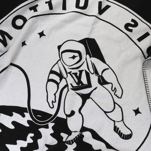 Louis Vuitton Grey/Black Wool/Cashmere Limited Edition Astronaut Satellite  Blanket