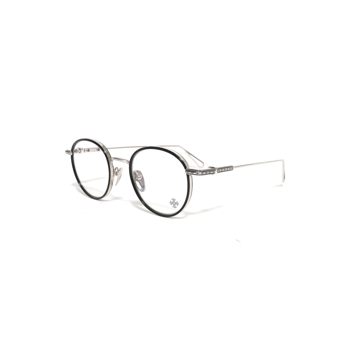 Chrome Hearts Thick Silver Glasses