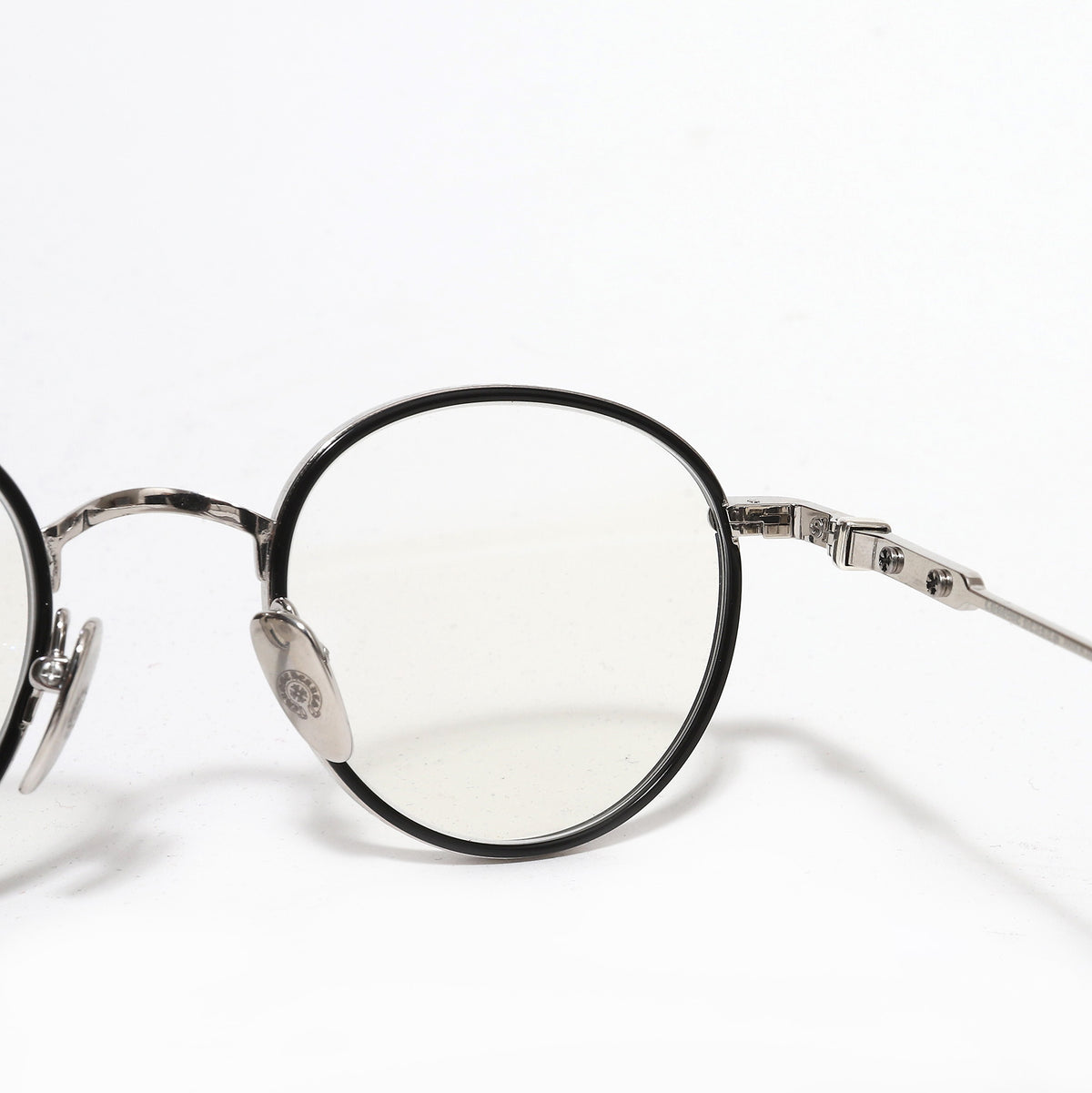 Chrome Hearts Thick Silver Glasses
