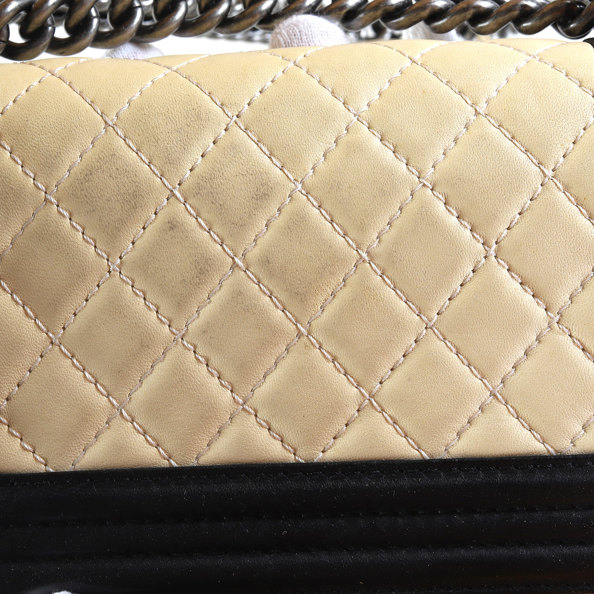 Chanel FW2013 Two Tone Small Boy Bag