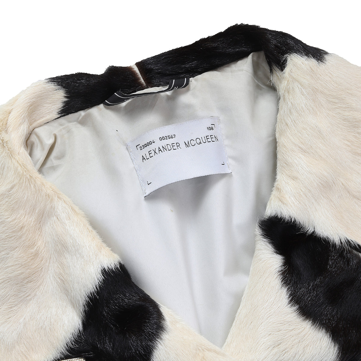 Alexander McQueen 1990s Calf Hair Leather Jacket