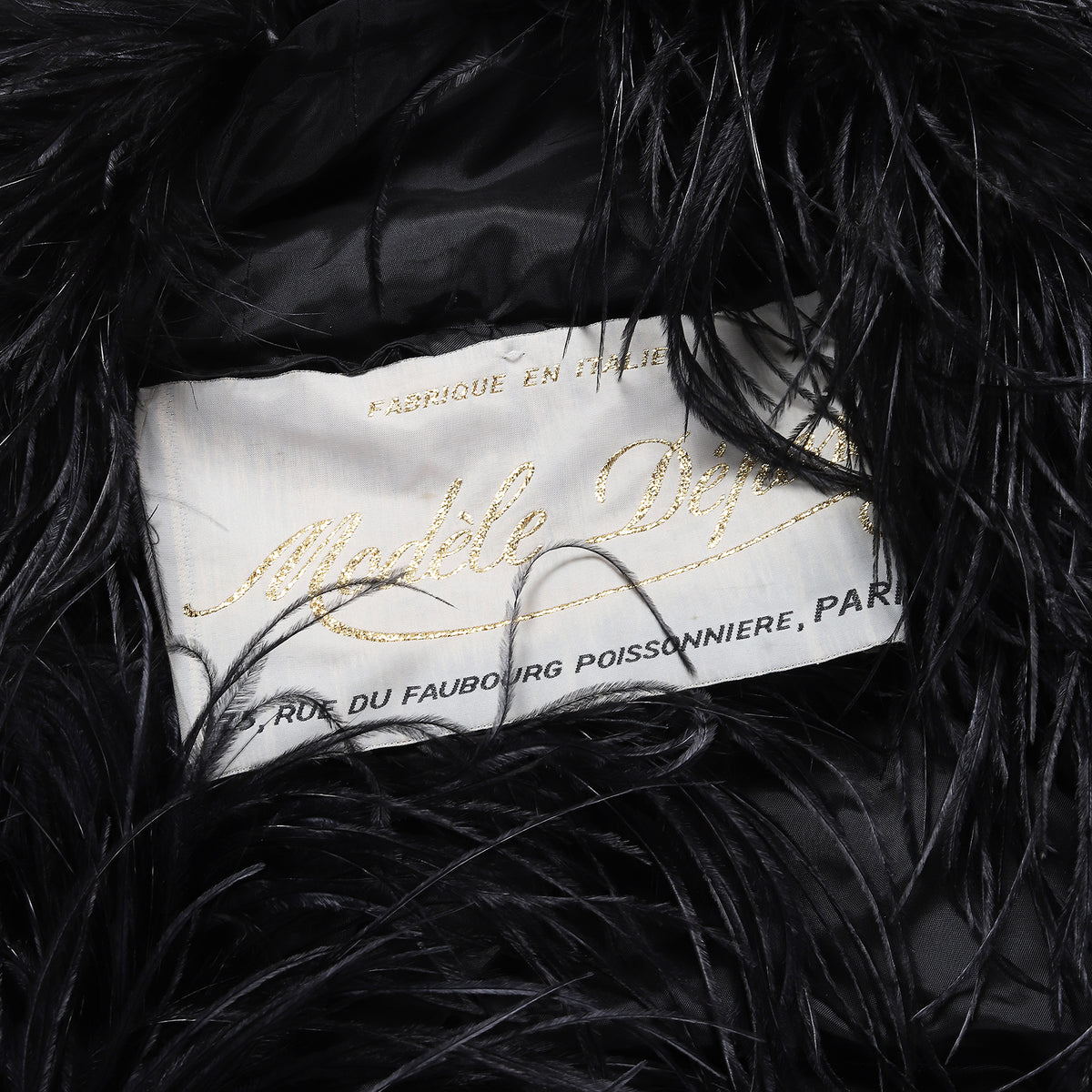 Maison Martin Margiela AW04 Modele Depose Ostrich Feather Vest