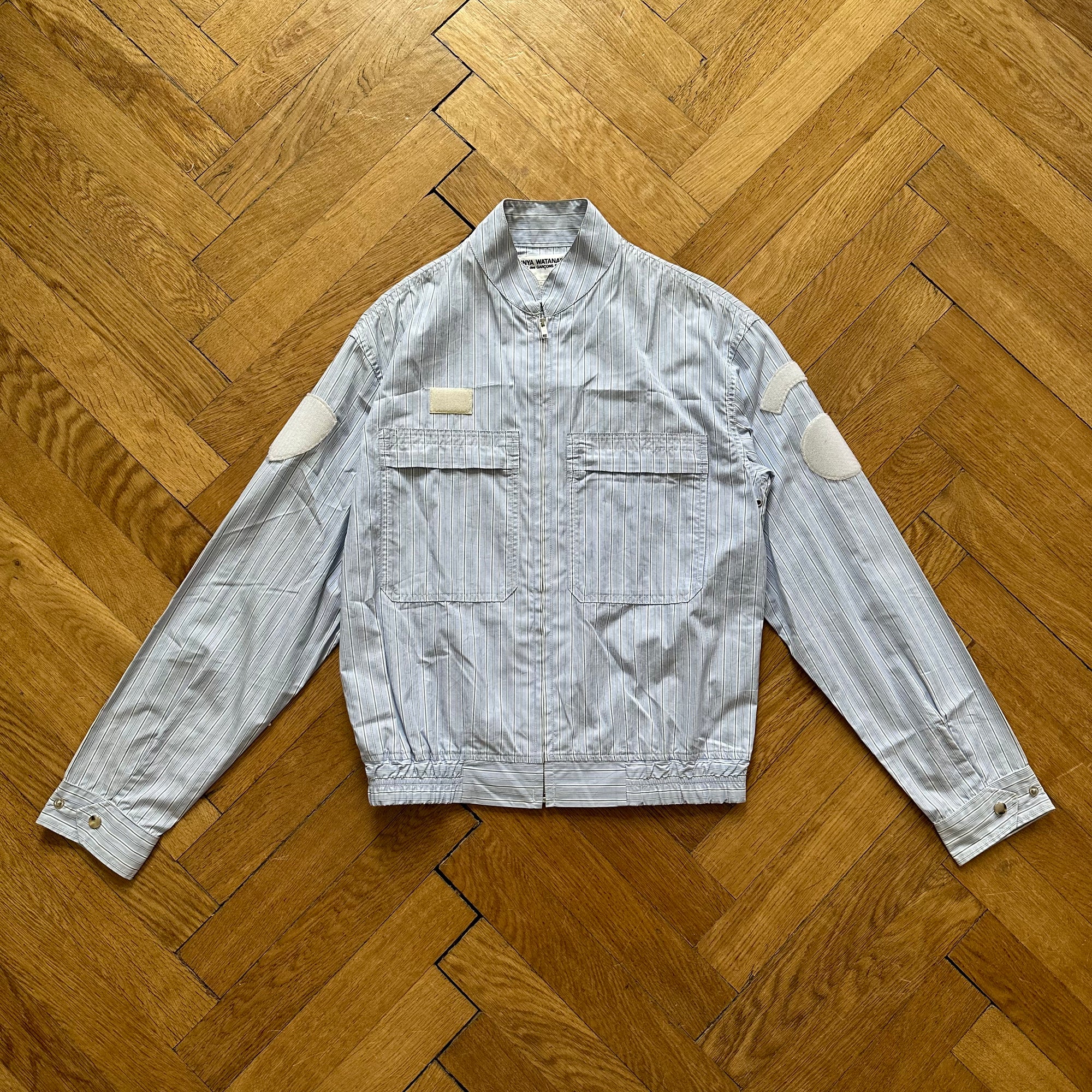 Junya Watanabe 2003 Striped Patched Prisoner Jacket