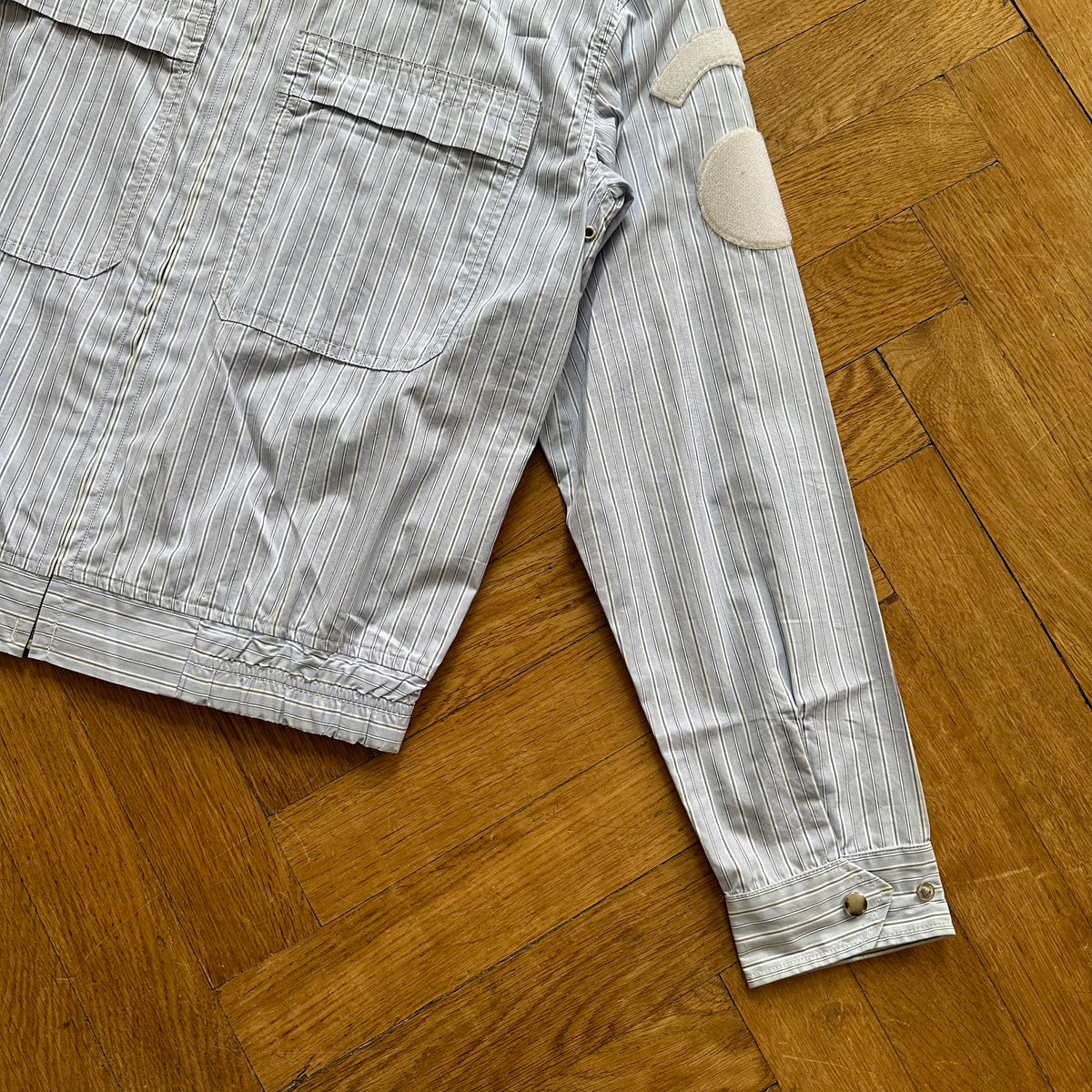 Junya Watanabe 2003 Striped Patched Prisoner Jacket