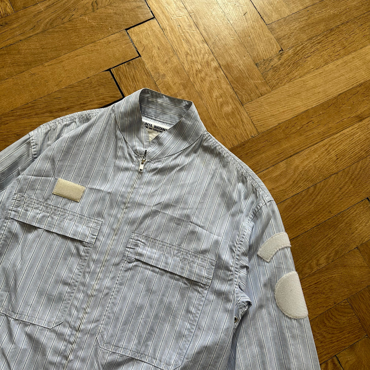 Junya Watanabe 2003 Striped Patched Prisoner Jacket