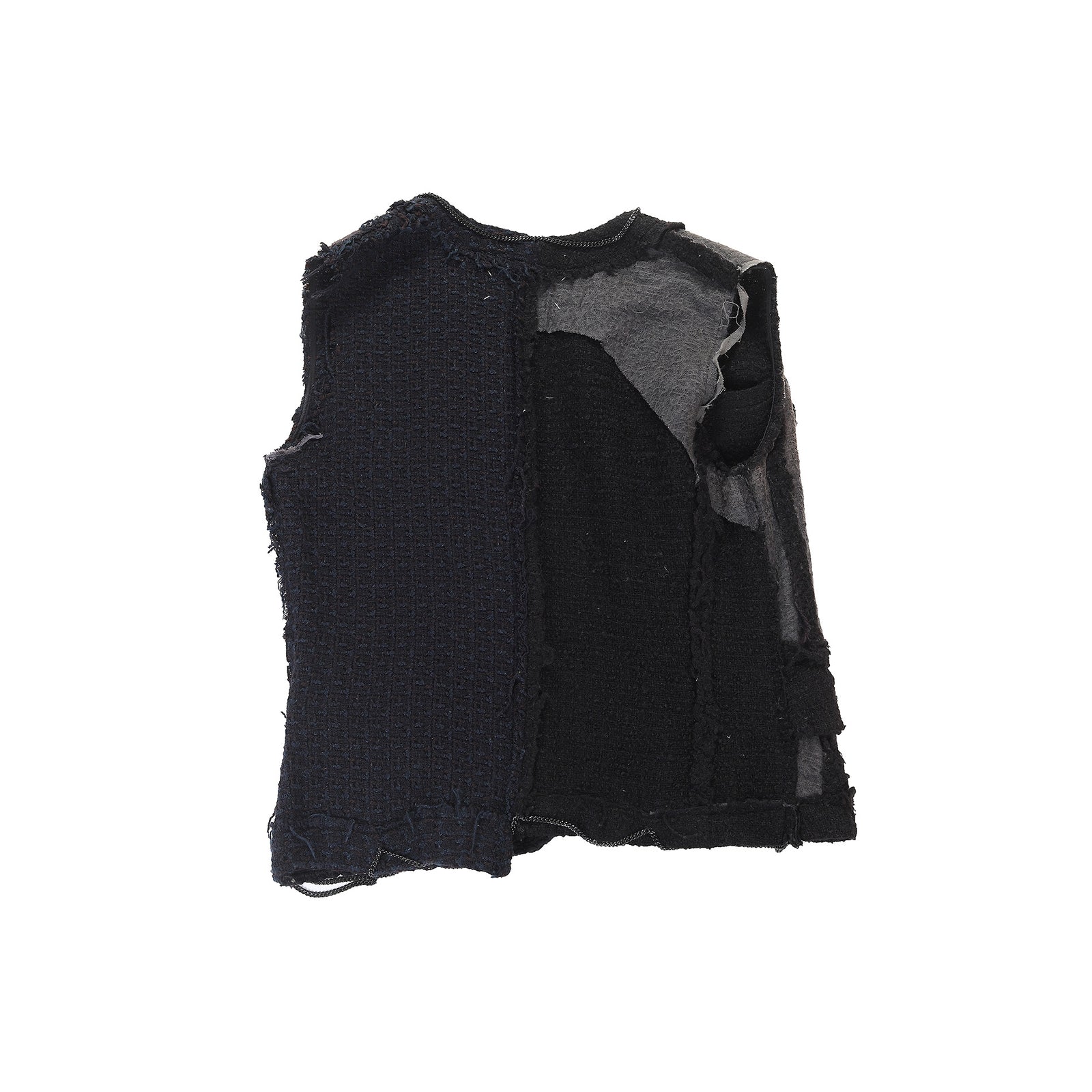 Maison Martin Margiela AW04 Artisanal Reconstructed Tweed Chained Vest