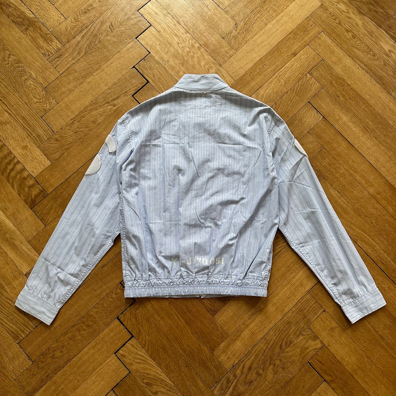 Junya Watanabe 2003 Striped Patched Prisoner Jacket