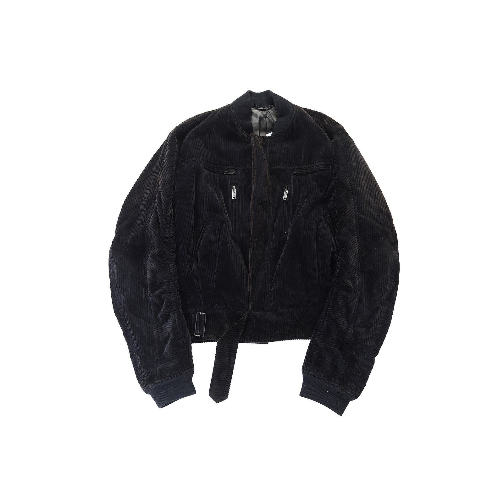 Haider Ackermann FW2015 Black Corduroy Bomber