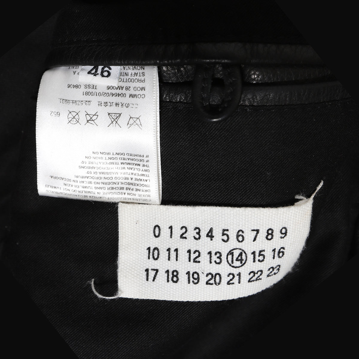 Maison Martin Margiela SS08 5-Zip Leather Jacker