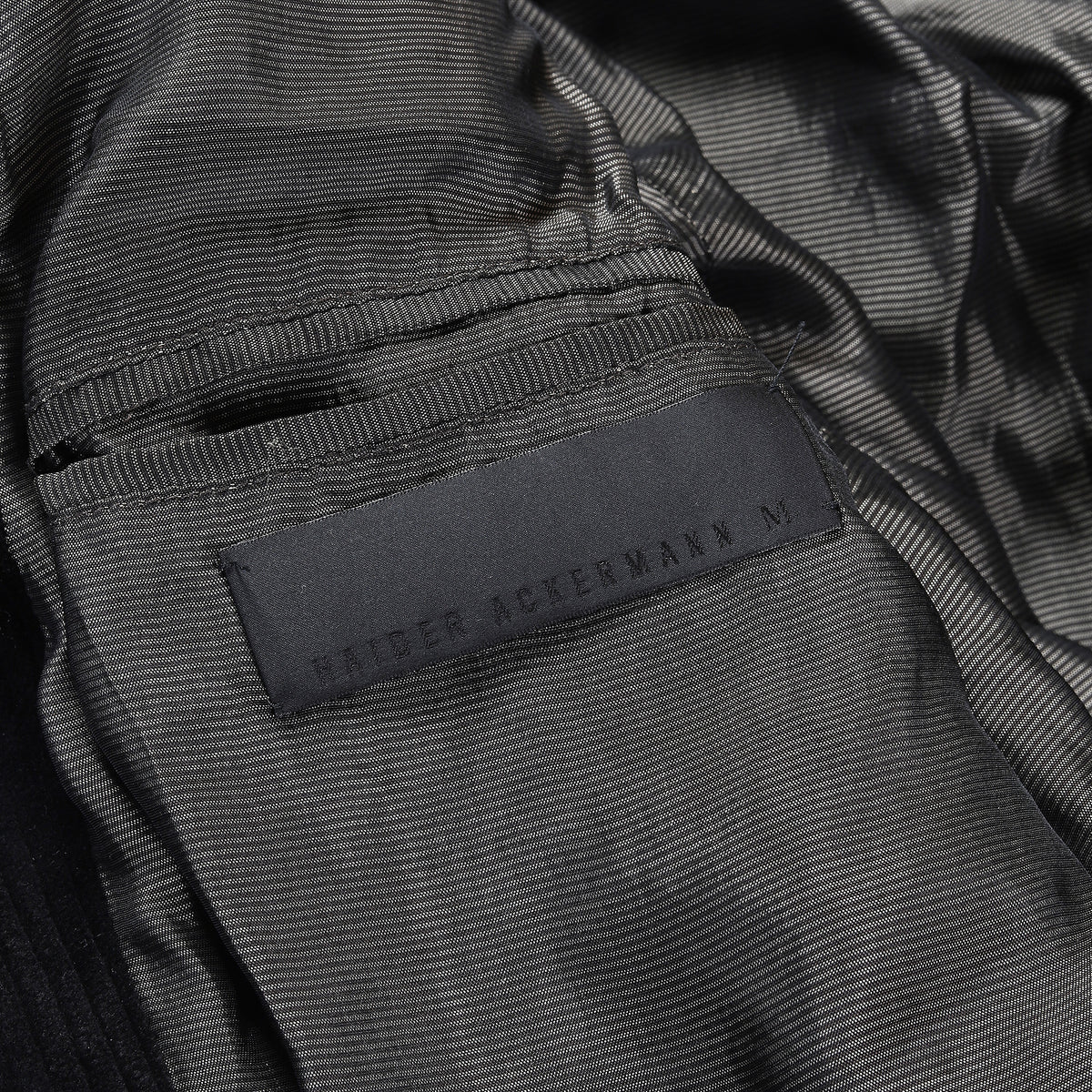 Haider Ackermann FW2015 Black Corduroy Bomber