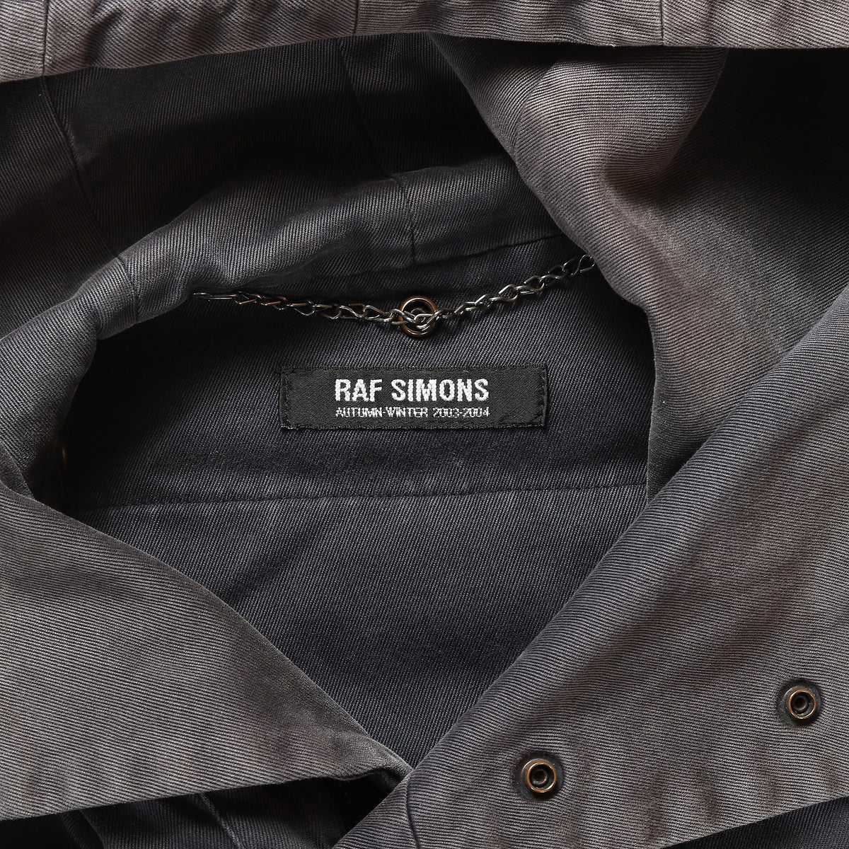 Raf Simons AW2003 Peter Saville Closer Patch Parka