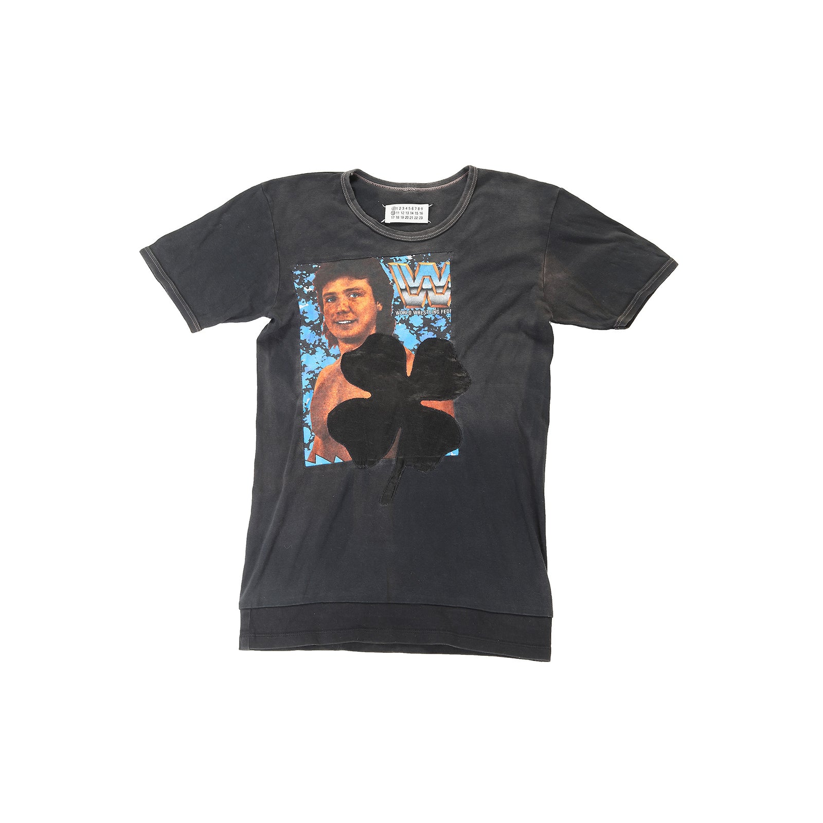Maison Martin Margiela Artisanal Reconstructed WWE Clover Patch T-Shirt