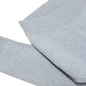 Celine by Phoebe Phibo Cropped Blue Cashmere Knit