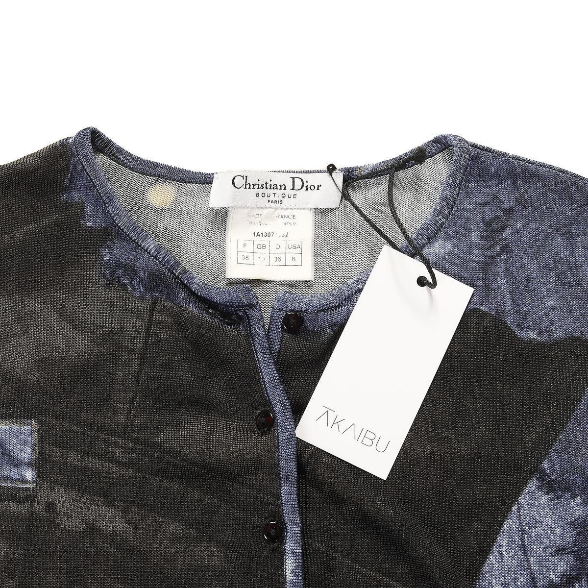 Christian Dior by John Galliano FW01 Miss Diorella Tromp L'oeil Denim Jacket