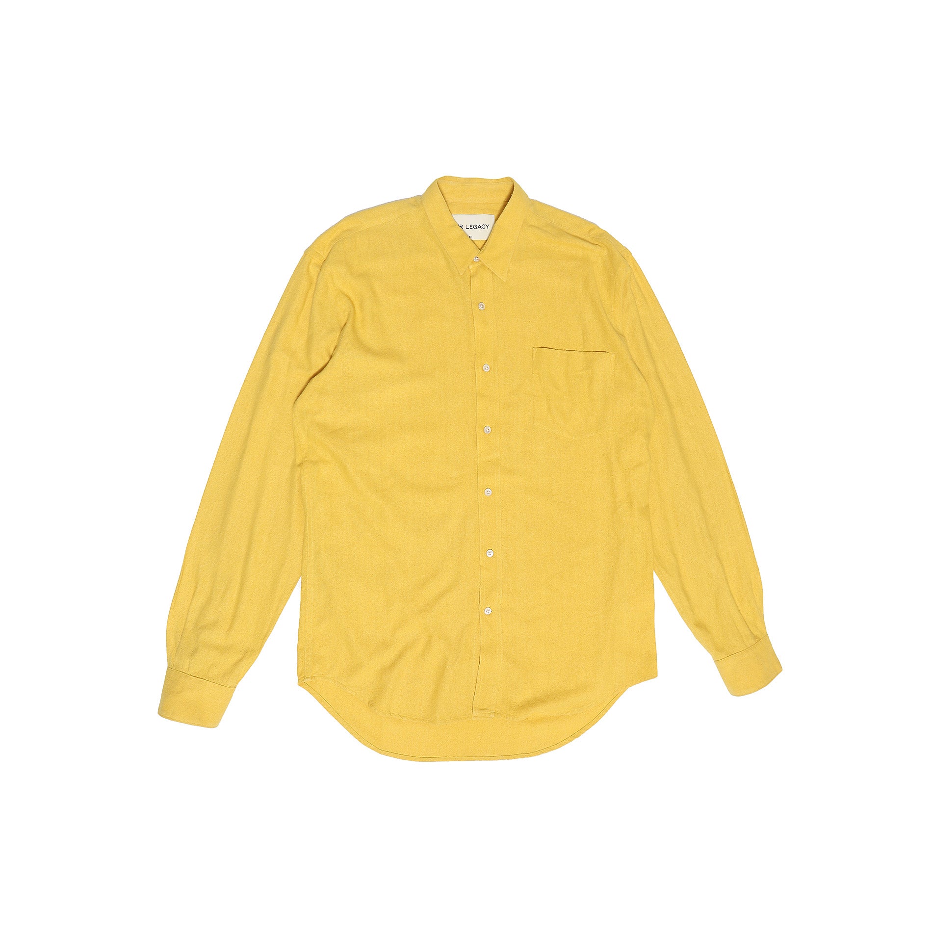 our legacy 15ss ジャガードシャツ Our Legacy SS15 Mustard Shirting - Ākaibu Store