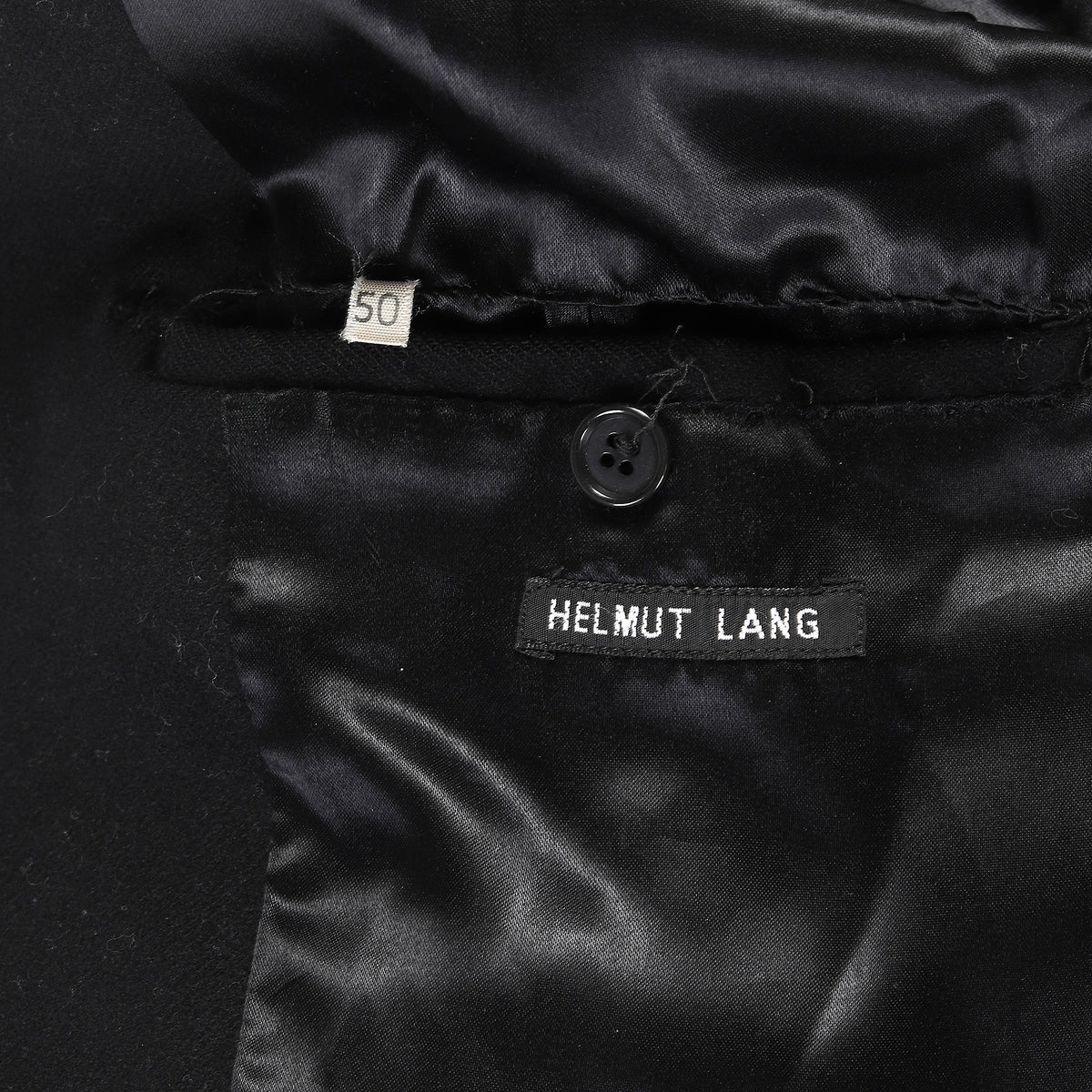 Helmut Lang 90s Black Wool Coat
