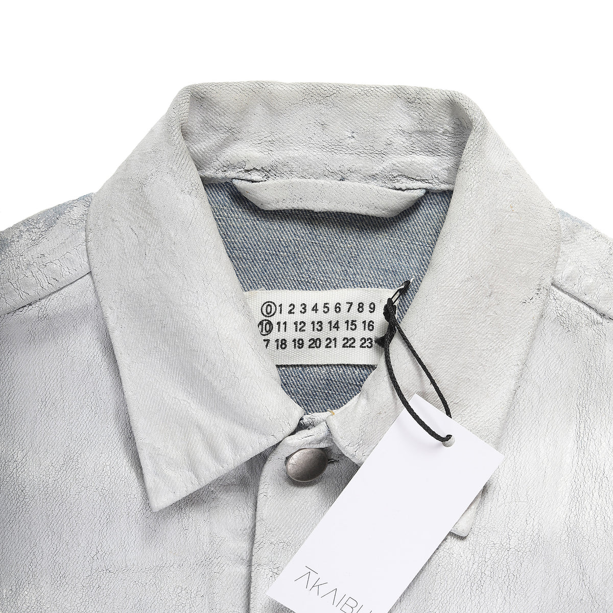 Maison Martin Margiela 1999 Artisanal White Painted Denim Jacket
