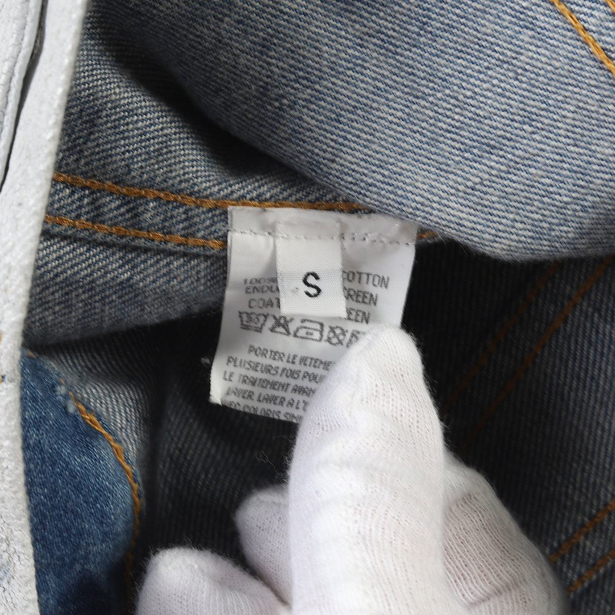 Maison Martin Margiela 1999 Artisanal White Painted Denim Jacket