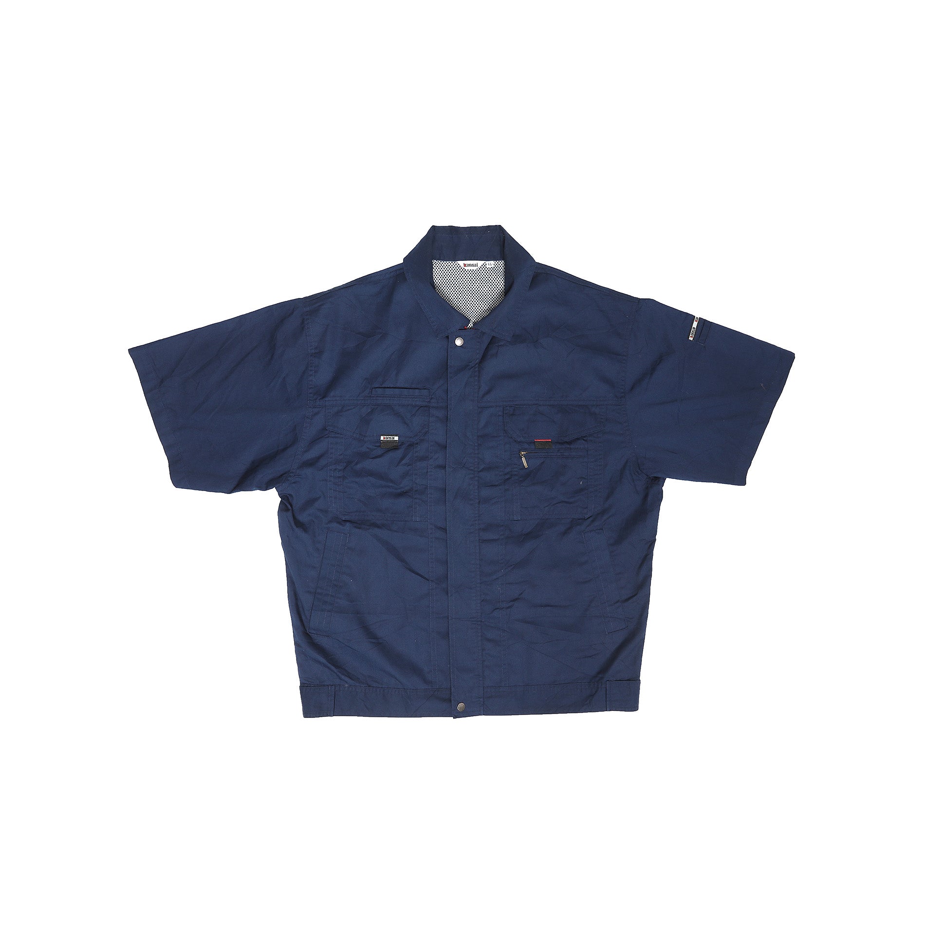 Kansai Yamamoto Navy Blue Workwear Shirt - Ākaibu Store