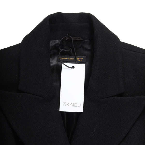 6*2様 90s Alexander McQueen archive woolp Alexander McQueen 90s Double Breasted Wool Coat - Ākaibu Store