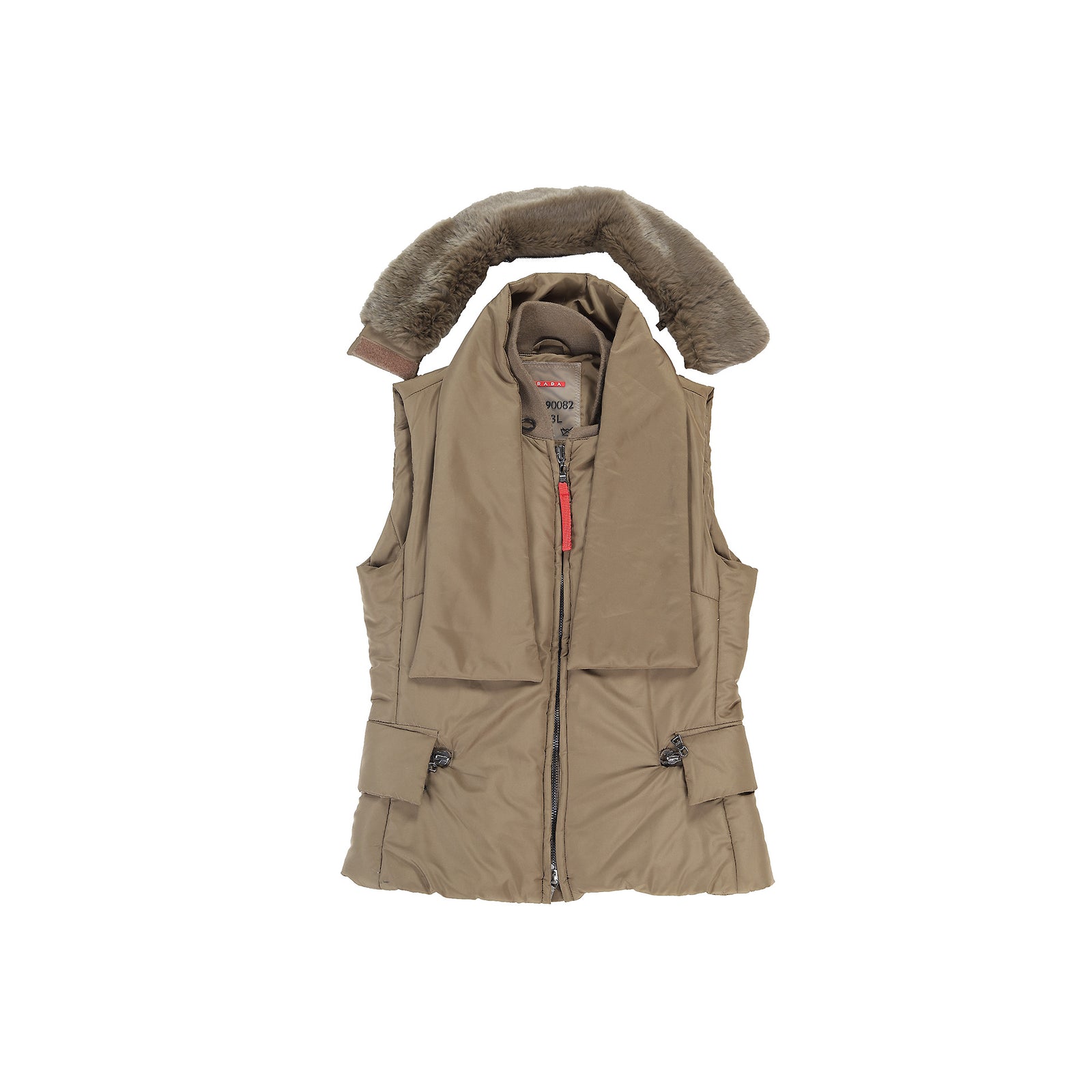 Prada Sport 2000 Transformable Collar Zipped Nylon Vest